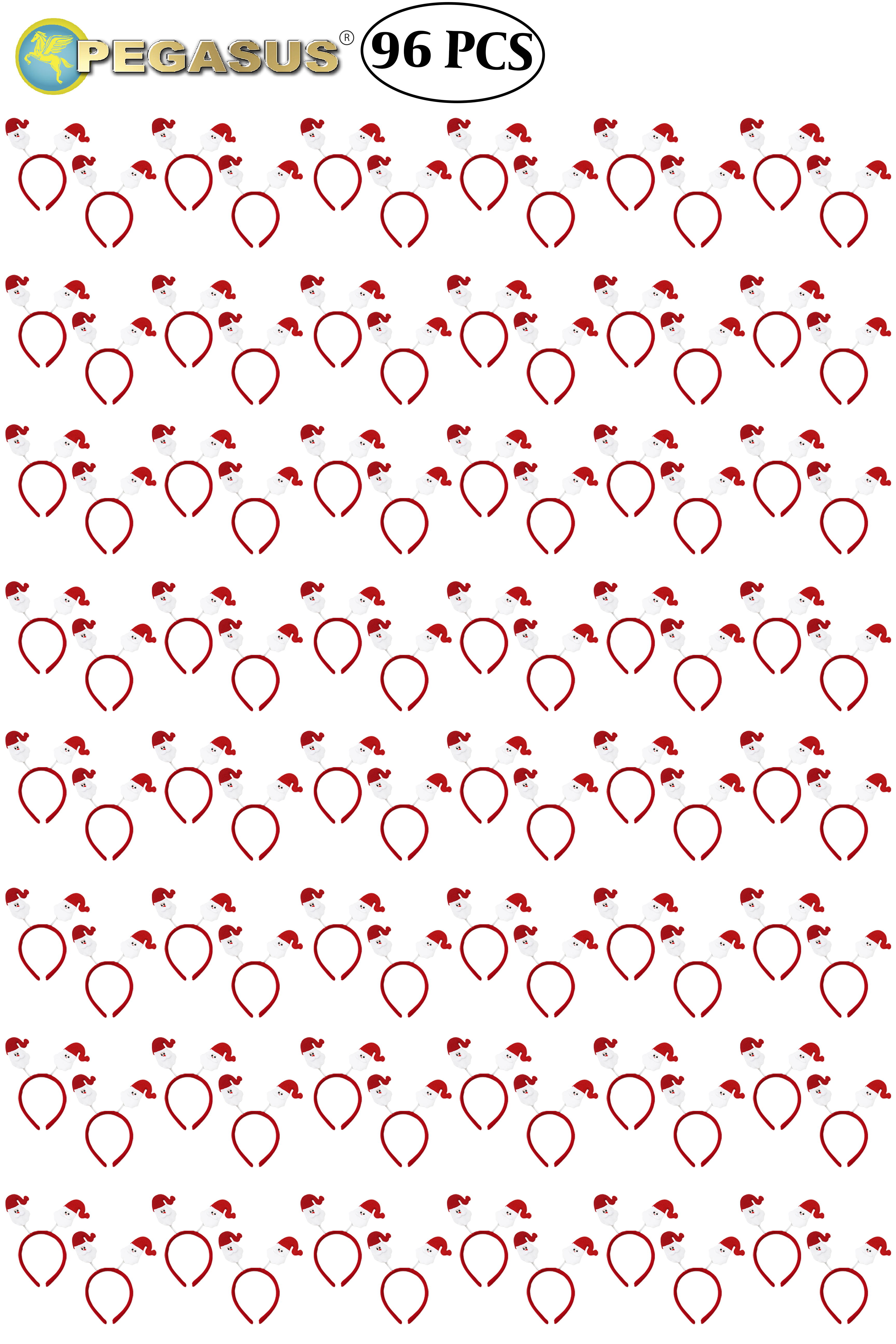 CERCHIETTO FRONTINO DI BABBO NATALE NATALE ECONOMICO (CF 96 PZ)